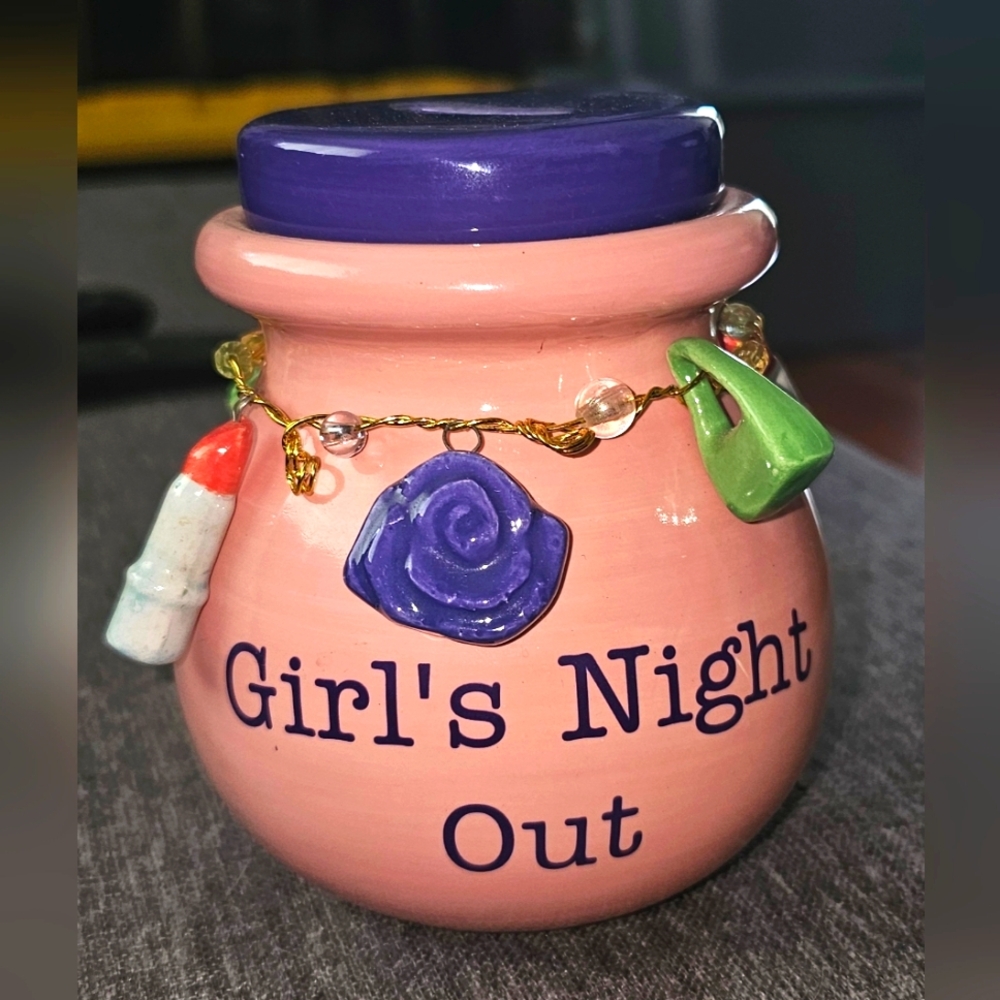 Girl's Night Out Pink and Purple Bank
